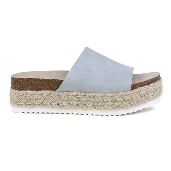 🆕BLACK/GRAY ICELYN PLATFORM SANDAL - Picture 4 of 6